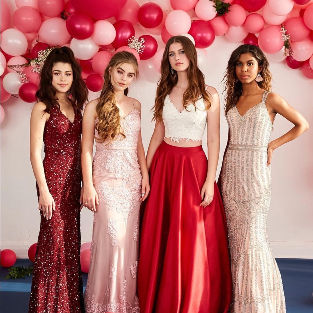 Dave & Johnny two piece prom dress Brand NEW - Picture 2 of 6